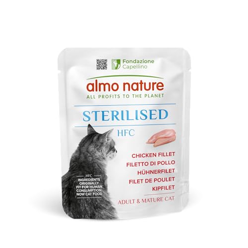 Almo Nature HFC Functional – Sterilised – Nassfutter für ausgewachsene Katzen – Hühnerfilet – 24 Beutel à 50g Almo Nature HFC Functional – Sterilised – Nassfutter für ausgewachsene Katzen – Hühnerfilet – 24 Beutel à 50g von almo nature