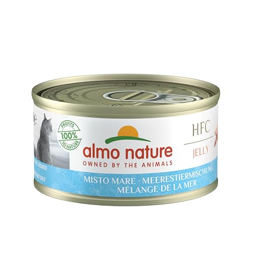 Almo Nature HFC Jelly Katzenfutter nass -Meerestieremischung 24er Pack (24 x 70g) von almo nature