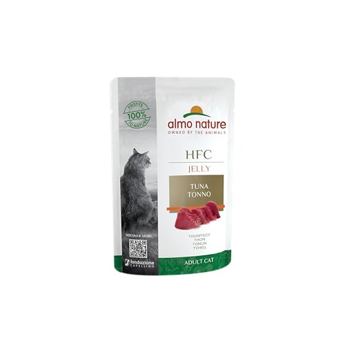 Almo Nature HFC JellyThunfisch Katzennassfutter 24er Pack (24 x 55 g) von almo nature