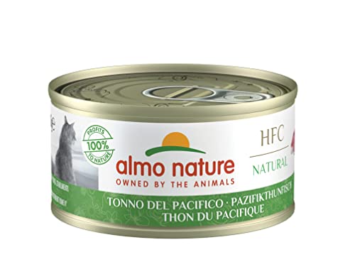 Almo Nature HFC Natural Katzenfutter nass -Pazifikthunfisch 24er Pack (24 x 70g) von almo nature