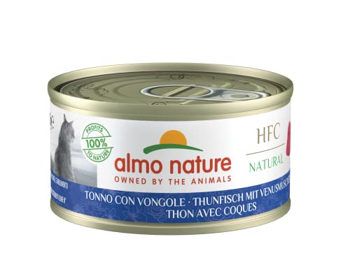 Almo Nature HFC Natural Katzenfutter nass - Thunfisch mit Venusmuscheln 24er Pack (24 x 70g) von almo nature