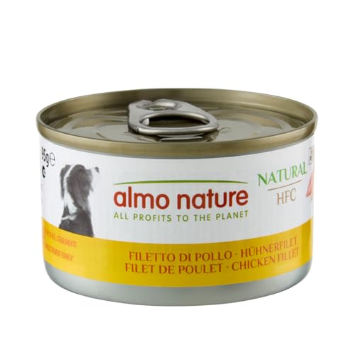 Almo Nature HFC Natural - Nassnahrung für Hunde mit Hühnerfilet ursprünglich Lebensmittelqualität und Werden jetzt für Hundenahrung erwendet, Hühnerfilet (24x95g) Almo Nature HFC Natural - Nassnahrung für Hunde mit Hühnerfilet ursprünglich Lebensmittelqualität und Werden jetzt für Hundenahrung erwendet, Hühnerfilet (24x95g) von almo nature