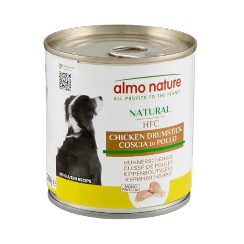 Almo Nature HFC Natural - Nassnahrung für Hunde mit Hühnerschenkel ursprünglich Lebensmittelqualität und werden jetzt für Hundenahrung erwendet. von almo nature