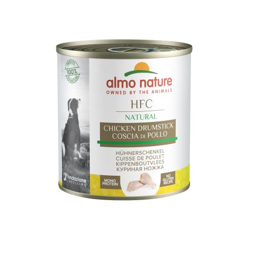 Almo Nature HFC Natural - Nassnahrung für Hunde mit Hühnerschenkel ursprünglich Lebensmittelqualität und Werden jetzt für Hundenahrung erwendet. von almo nature