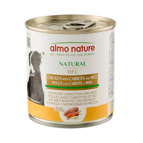 Almo Nature HFC Natural - Nassnahrung für Hunde mit Huhn mit Karotten und Reis ursprünglich Lebensmittelqualität und Werden jetzt für Hundenahrung erwendet. Almo Nature HFC Natural - Nassnahrung für Hunde mit Huhn mit Karotten und Reis ursprünglich Lebensmittelqualität und Werden jetzt für Hundenahrung erwendet. von almo nature