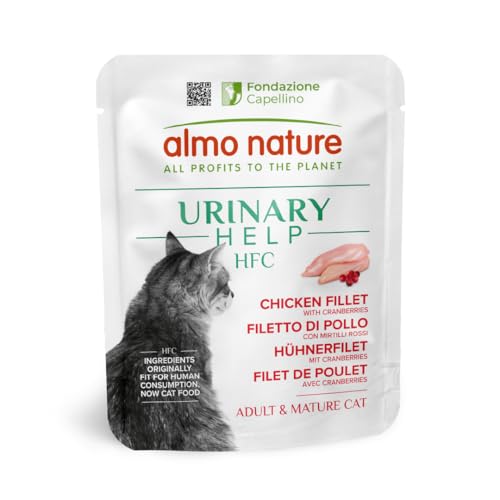 Almo Nature HFC Urinary Help - Nassfutter für Katzen - Unterstützung für die Harnwege - Hühnerfilet & Cranberries - Human Grade, Monoprotein, Glutenfrei - 24x50g Almo Nature HFC Urinary Help - Nassfutter für Katzen - Unterstützung für die Harnwege - Hühnerfilet & Cranberries - Human Grade, Monoprotein, Glutenfrei - 24x50g von almo nature