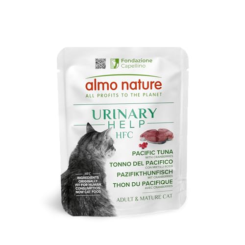 Almo Nature HFC Urinary Help - Nassfutter für Katzen - Unterstützung für die Harnwege - Pazifischer Thunfisch & Cranberries - Human Grade, Monoprotein, Glutenfrei - 24x50g Almo Nature HFC Urinary Help - Nassfutter für Katzen - Unterstützung für die Harnwege - Pazifischer Thunfisch & Cranberries - Human Grade, Monoprotein, Glutenfrei - 24x50g von almo nature