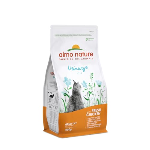 Almo Nature Holistic Functional Urinary Help Trockenfutter für ausgewachsene Katzen mit Huhn, 400 g von almo nature