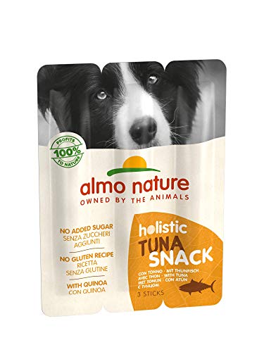 Almo Nature Holistic Snack (3x10g) Snack für Erwachsene Hunde mit Thunfisch - Beutel (blistern 3pz.) 10 g. von almo nature