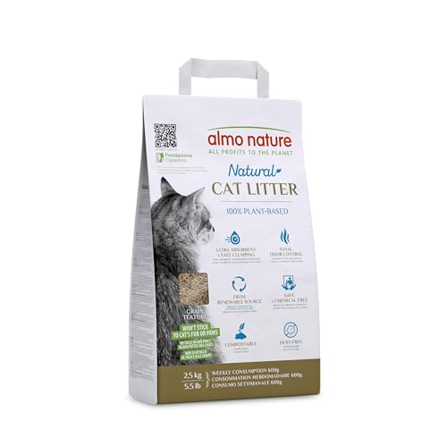 almo nature Cat Litter - Grain Texture | 100% natürliches Katzenstreu für Katzen und Kätzchen – klumpend, saugfähig, biologisch abbaubar und kompostierbar, ideal für kurzhaarige und langhaarige Katzen almo nature Cat Litter - Grain Texture | 100% natürliches Katzenstreu für Katzen und Kätzchen – klumpend, saugfähig, biologisch abbaubar und kompostierbar, ideal für kurzhaarige und langhaarige Katzen von almo nature