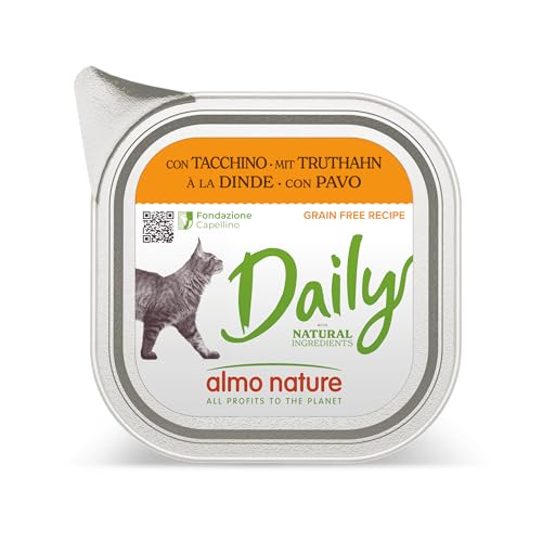 Almo Nature Daily Katzenfutter mit Huhn, Alleinfutter für Katzen, Nassfutter 32er Pack (32 x100g) von almo nature