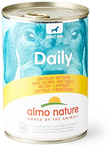 almo nature Daily Nassfutter für Hunde mit Huhn- 24er Pack (24 x 400 g) von almo nature
