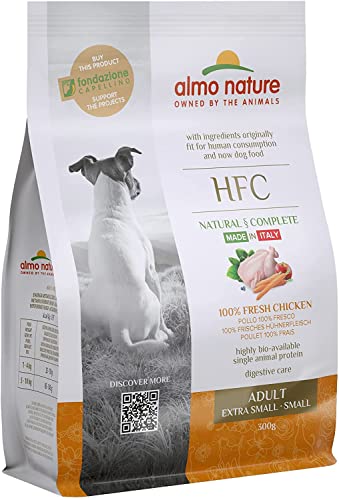 almo nature HFC Adult XS/S - Trockennahrung für Hunde mit frischem Huhn ursprünglich Lebensmittelqualität und Werden jetzt für Hundenahrung verwendet. von almo nature