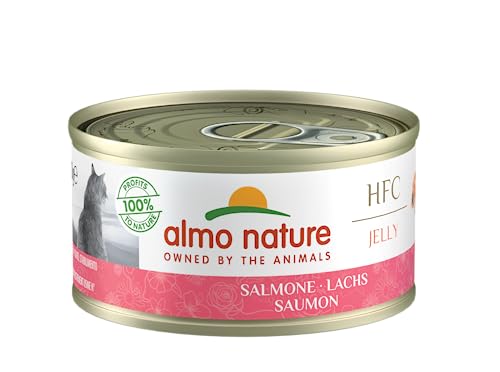 Almo Nature HFC Jelly Katzenfutter nass - Lachs 24er Pack (24 x 70g) von almo nature