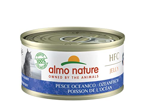 Almo Nature HFC Jelly Katzenfutter nass -Ozeanfisch 24er Pack (24 x 70g) von almo nature