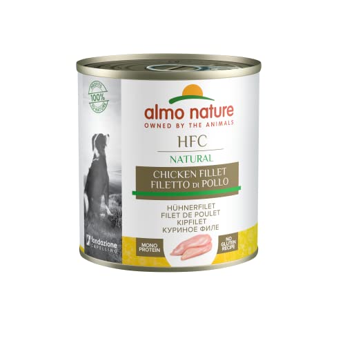 Almo Nature HFC Natural - Nassnahrung für Hunde mit Hühnerfilet ursprünglich Lebensmittelqualität und Werden jetzt für Hundenahrung erwendet. von almo nature