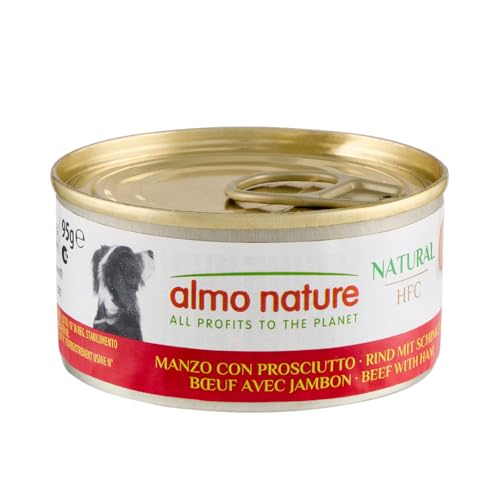 almo nature HFC Natural - Nassnahrung für Hunde mit Rind mit Schinken ursprünglich Lebensmittelqualität und Werden jetzt für Hundenahrung erwendet. von almo nature