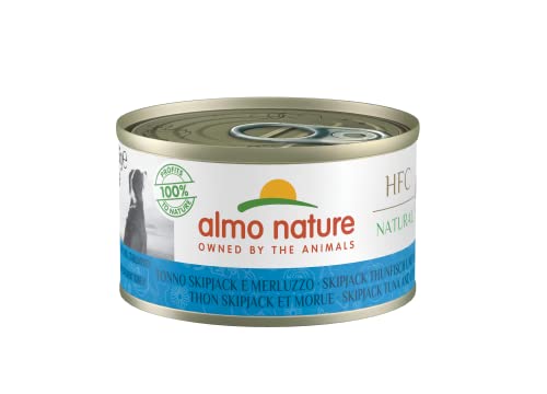 almo nature HFC Natural -Nassnahrung für Hunde mit Skip Jack Thunfisch + Kabeljau ursprünglich Lebensmittelqualität und Werden jetzt für Hundenahrung erwendet. von almo nature