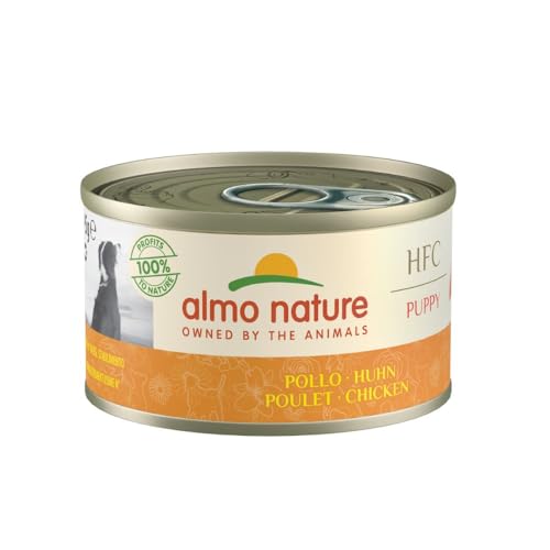 Almo Nature HFC Natural Puppy - Nassnahrung für Welpen mit Huhn ursprünglich Lebensmittelqualität und Werden jetzt für Hundenahrung erwendet. von almo nature