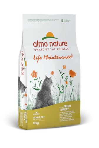 almo nature Katzenfutter trocken Holistic Maintenance mit frischem Trutthahn, 1er Pack (1 x 12 kilograms) von almo nature