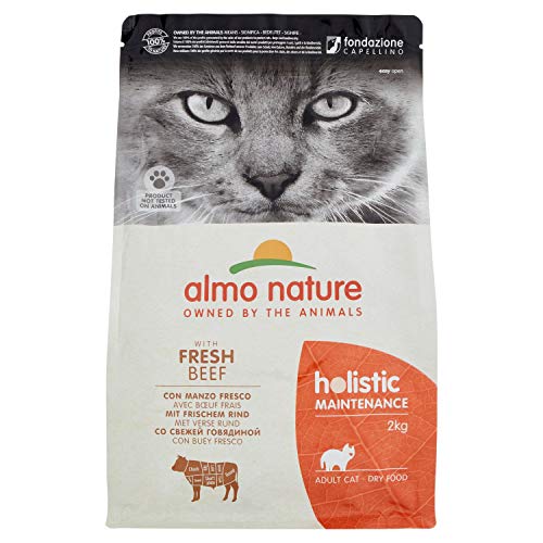 almo nature Holistic Cat Erwachsene Katzen Trockenfutter Rindfleisch & Reis 2 Kg von almo nature