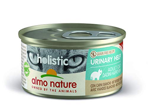 almo nature Holistic Urinary Help mit weissem Fleisch - Alleinfutter für Erwachsene Katzen,Nassfutter 24er Pack (24x85g) von almo nature
