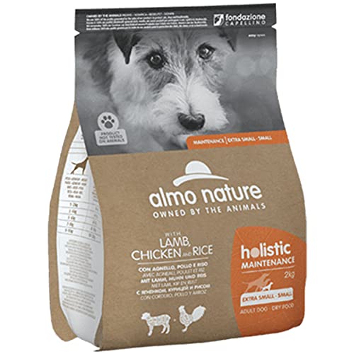 almo nature Hundefutter trocken Holistic Maintenance mit Lamm, Huhn und Reis XS-S 2kg, 2 kg von almo nature