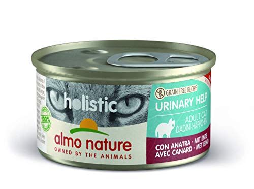 almo nature Holistic Urinary Help mit Ente - Alleinfutter für Erwachsene Katzen,Nassfutter 24er Pack (24x85g) von almo nature