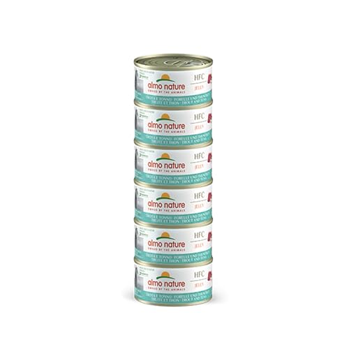 almo nature Megapack Katzenfutter nass - Forelle und Thunfisch- 6er Pack (6x70g) von almo nature