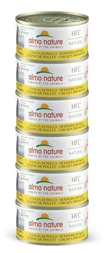 Almo Nature Megapack Katzenfutter nass - Hühnerschenkel- 6er Pack (6x70g) von almo nature