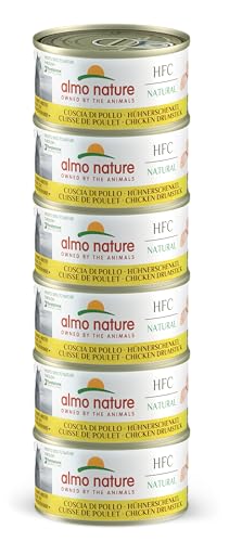 almo nature Megapack Katzenfutter nass - Hühnerschenkel- 6er Pack (6x70g) von almo nature