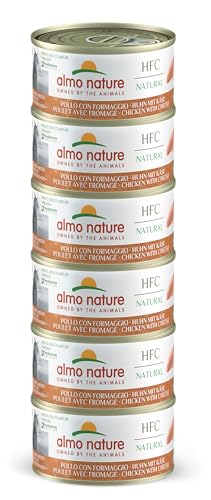 almo nature Megapack Katzenfutter nass - Huhn Mit Käse - 6er Pack (6x70g) von almo nature