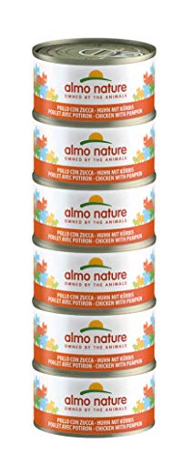 Almo Nature Megapack Katzenfutter nass - Huhn mit Kürbis - 6er Pack (6x70g) von almo nature