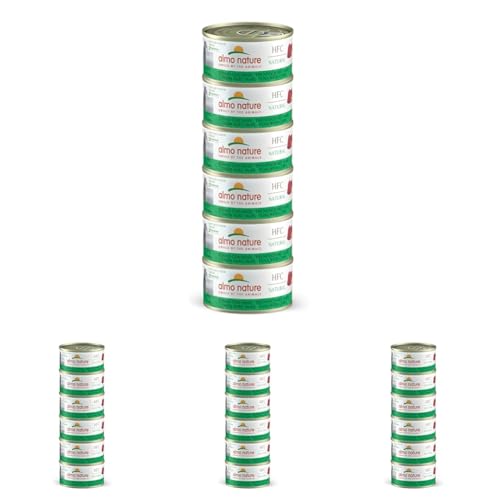 almo nature Megapack Katzenfutter nass - Thunfisch Mit Mais 24er Pack (6x70g) von almo nature