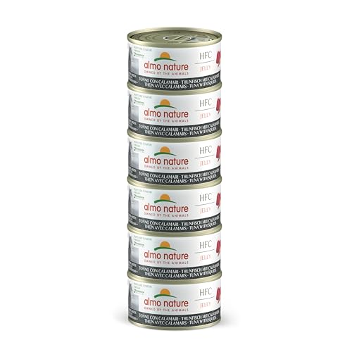 almo nature Megapack Katzenfutter nass -Thunfisch mit Calamaris - 6er Pack (6x70g) von almo nature