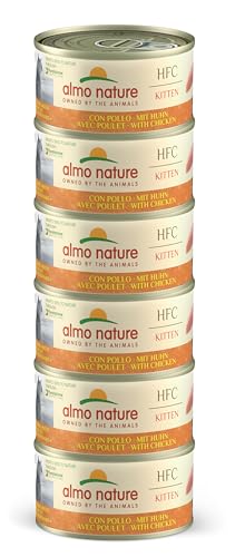 Almo Nature Megapack Kitten- Alleinfutter für Katzenjunge, Nassfutter mit Huhn- 6er Pack (6x70g) von almo nature