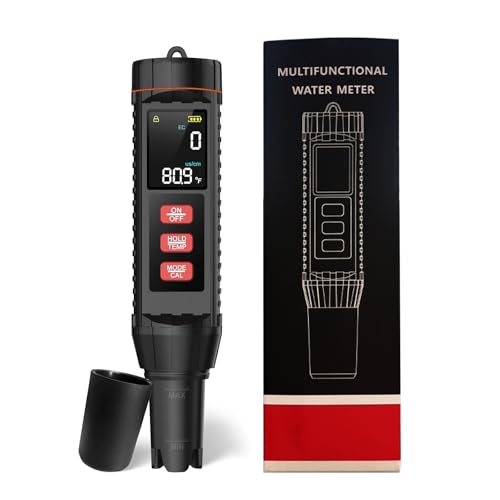 alouweekuky ph wert messgerät Pool 7 in 1 - ph Tester Pool digital für ORP TDS Salt EC Tester für Aquarium,Hydrokultur, Salzwasser Pool, Whirlpool alouweekuky ph wert messgerät Pool 7 in 1 - ph Tester Pool digital für ORP TDS Salt EC Tester für Aquarium,Hydrokultur, Salzwasser Pool, Whirlpool von alouweekuky