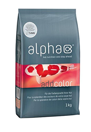 KOIFUTTER alpha add color - koinutrition one step ahead - Futterperlen für den Farbglanz der Koi (4x1 kg) von alpha