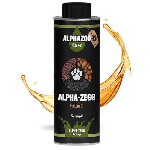 alphazoo Alpha-Zegg I Natürliches Premium Anti Zecken Futteröl 250 ml I Zecken Abwehr für Hunde & Meerschweinchen UVM. I Zeckenschutz Öl zur Stärkung der Abwehrkräfte von alphazoo