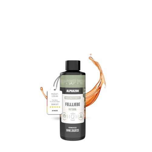 alphazoo Fellliebe Natur-Futteröl 100ml, Fellpflege für Hunde, Omega-3 Omega-6 Fellglanz, Natürlich gegen Juckreiz & Schuppen, mit Lachsöl, Mandelöl & Arganöl, Barf-Öl Mischung, Fischöl alphazoo Fellliebe Natur-Futteröl 100ml, Fellpflege für Hunde, Omega-3 Omega-6 Fellglanz, Natürlich gegen Juckreiz & Schuppen, mit Lachsöl, Mandelöl & Arganöl, Barf-Öl Mischung, Fischöl von alphazoo