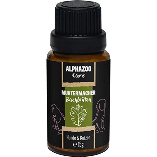 alphazoo Muntermacher Bachblüten für Hunde & Katzen 15 g I Globuli gegen Erschöpfung I Natürliches Beruhigungsmittel, Blütenmischung nach Dr. Bach alphazoo Muntermacher Bachblüten für Hunde & Katzen 15 g I Globuli gegen Erschöpfung I Natürliches Beruhigungsmittel, Blütenmischung nach Dr. Bach von alphazoo