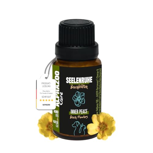 alphazoo Seelenruhe Anti-Stress Bachblüten für Hunde & Katzen 15g I Globuli Beruhigungstabletten gegen Hektik & Stress I Natürliches Beruhigungsmittel alphazoo Seelenruhe Anti-Stress Bachblüten für Hunde & Katzen 15g I Globuli Beruhigungstabletten gegen Hektik & Stress I Natürliches Beruhigungsmittel von alphazoo