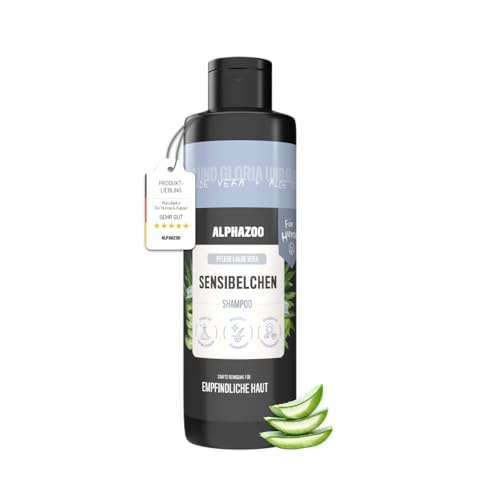 alphazoo Sensibelchen Hundeshampoo 250 ml – Sanfte Fellpflege mit Aloe Vera | Sensitiv Shampoo für Hunde mit empfindlicher Haut | Ohne Parabene & Silikone alphazoo Sensibelchen Hundeshampoo 250 ml – Sanfte Fellpflege mit Aloe Vera | Sensitiv Shampoo für Hunde mit empfindlicher Haut | Ohne Parabene & Silikone von alphazoo