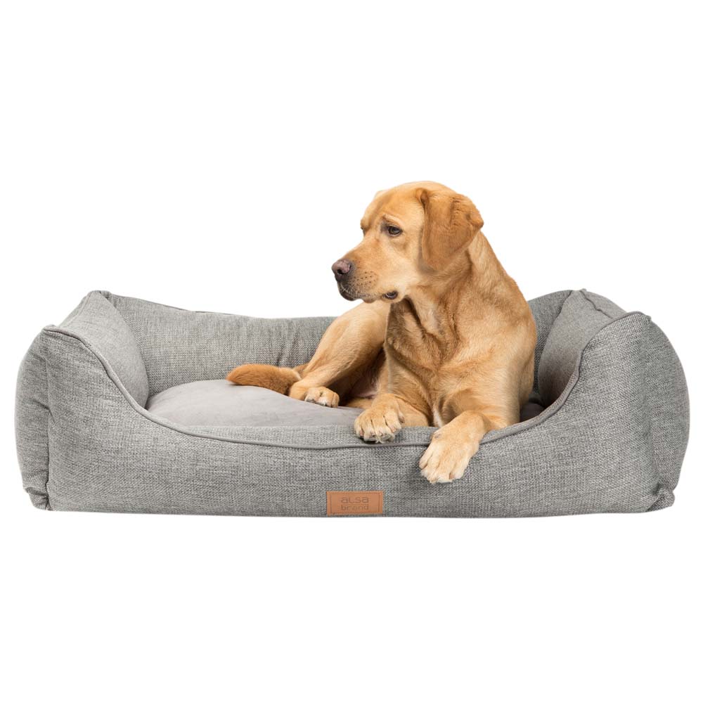 alsa-brand Hundebett Rom grau, Außenmaße: ca. 80 x 60 x 27 cm von alsa-brand