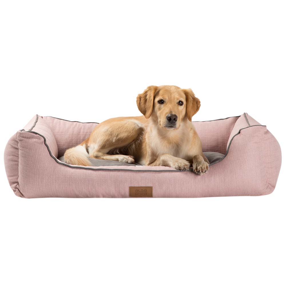 alsa-brand Hundebett Rom rosa, Außenmaße: ca. 120 x 97 x 30 cm von alsa-brand