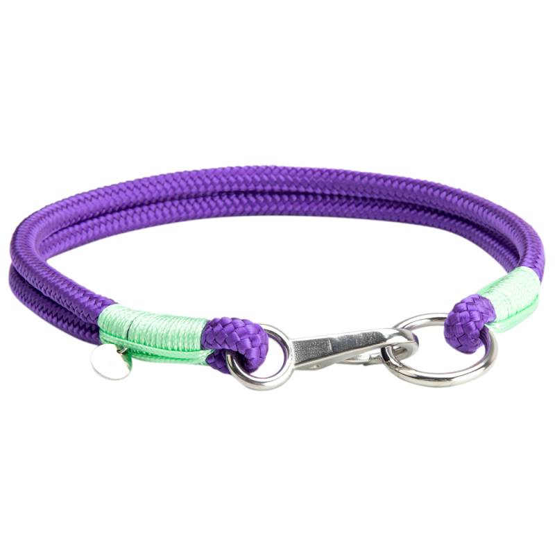 alsa-brand Hundehalsband Bolle lavendel-lindgrün, Länge: ca. 55 cm, Durchmesser:  2 x ca. 10 mm von alsa-brand