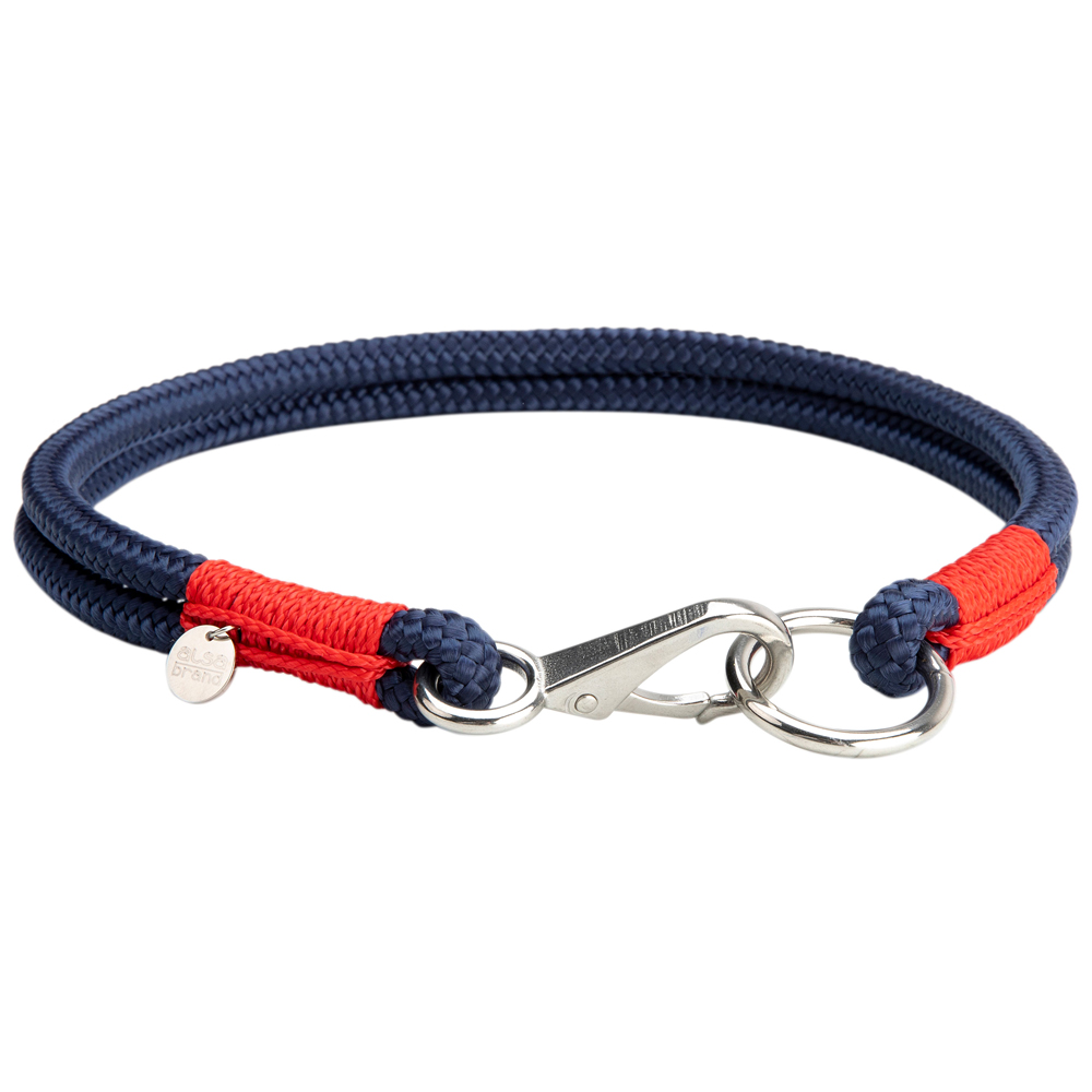 alsa-brand Hundehalsband Bolle nachtblau, Länge: ca. 35 cm, Durchmesser:  2 x ca. 8 mm von alsa-brand