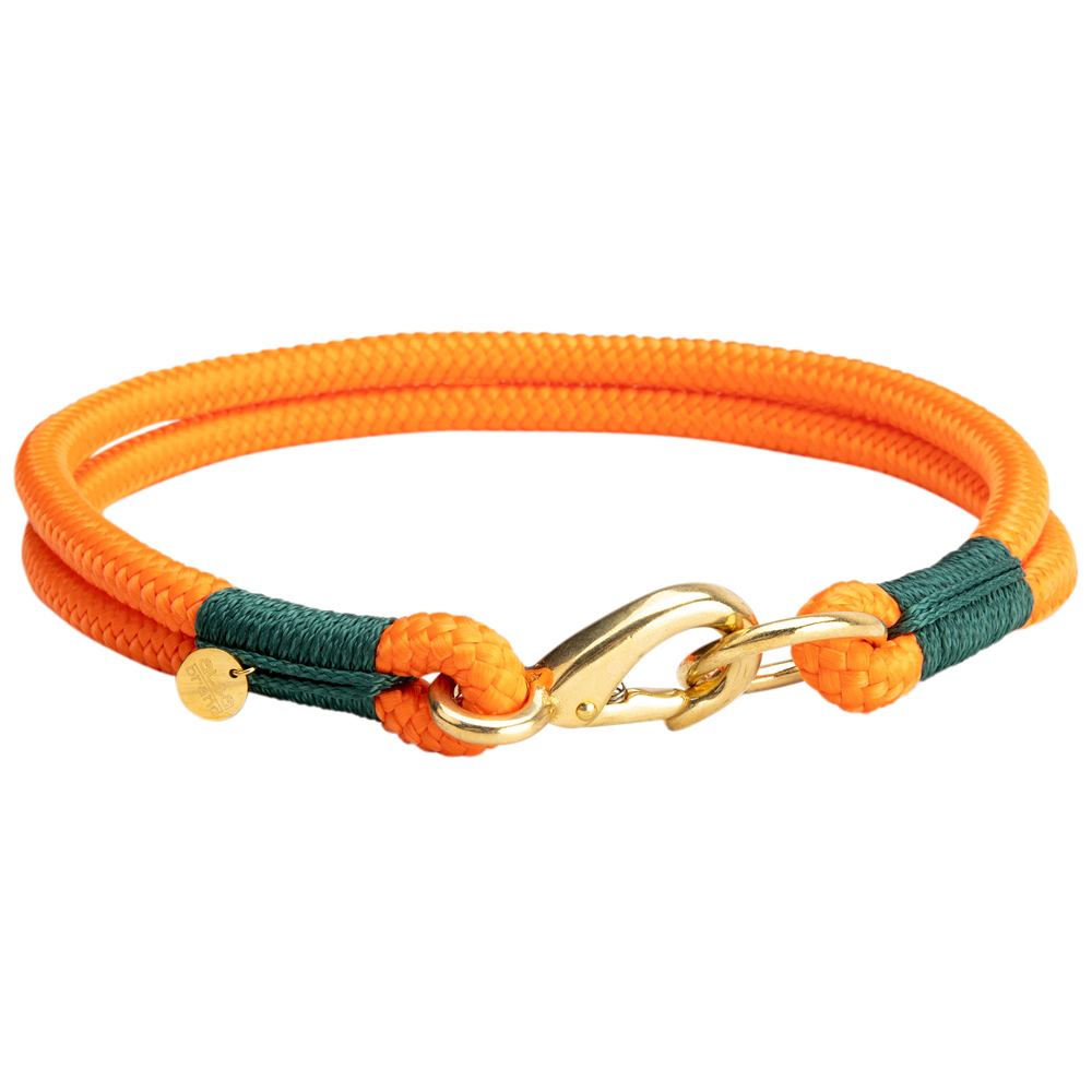alsa-brand Hundehalsband Bolle orange, Länge: ca. 35 cm, Durchmesser:  2 x ca. 8 mm von alsa-brand
