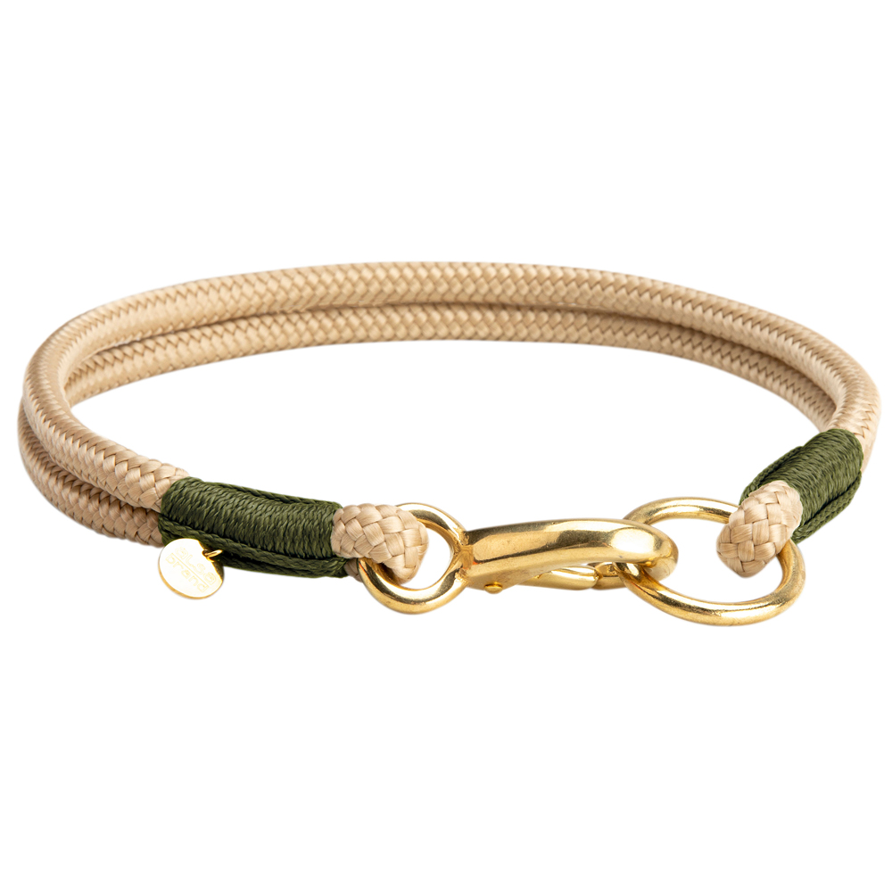 alsa-brand Hundehalsband Bolle sand-oliv, Länge: ca. 40 cm, Durchmesser: 2 x ca. 8 mm alsa-brand Hundehalsband Bolle sand-oliv, Länge: ca. 40 cm, Durchmesser: 2 x ca. 8 mm von alsa-brand
