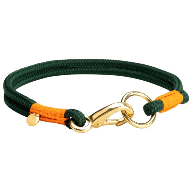 alsa-brand Hundehalsband Bolle tannengrün, Länge: ca. 35 cm, Durchmesser:  2 x ca. 8 mm von alsa-brand